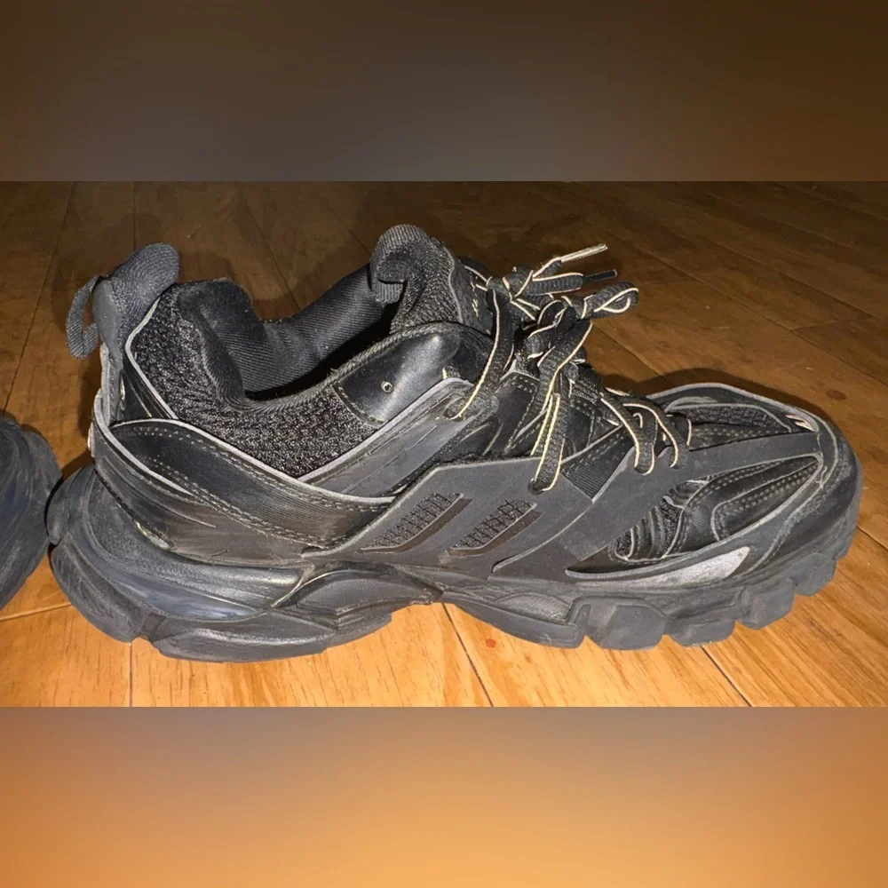 Balenciaga Black Triple S-Style Chunky Sneakers